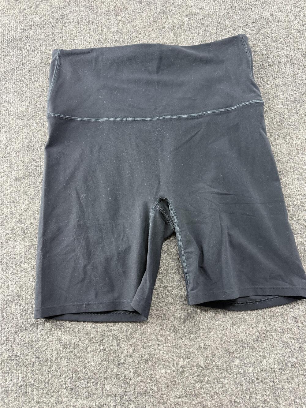 Spanx Shapewear Biker Shorts Womens Large Black High Waist Slimming Control
